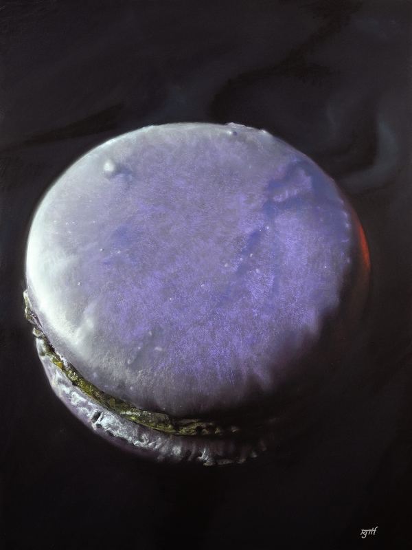 Blue Moon — 30" x 22" · pastel & charcoal