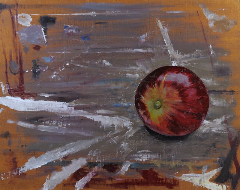 Irish Worktable — 16" x 20" · oil