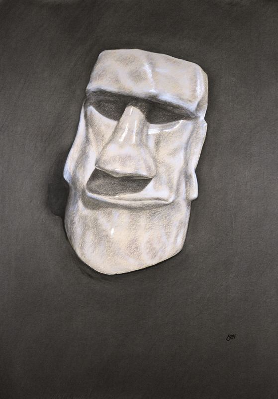 Last Man Standing — 30" x 22" · charcoal