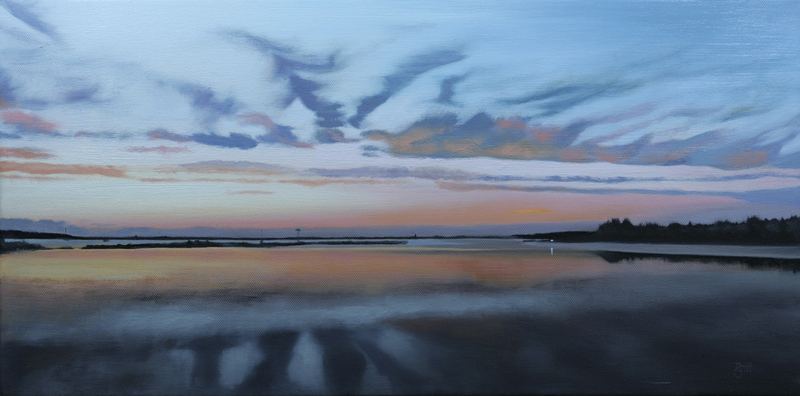 Light Show — 12" x 24" · oil