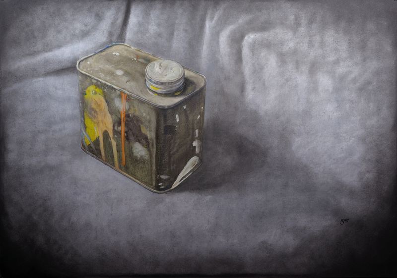 Reliquary — 23" x 33" · mixed media