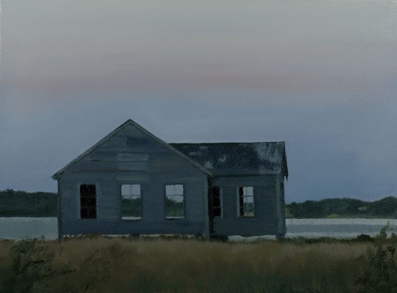The Floating House — 12" x 16" · oil