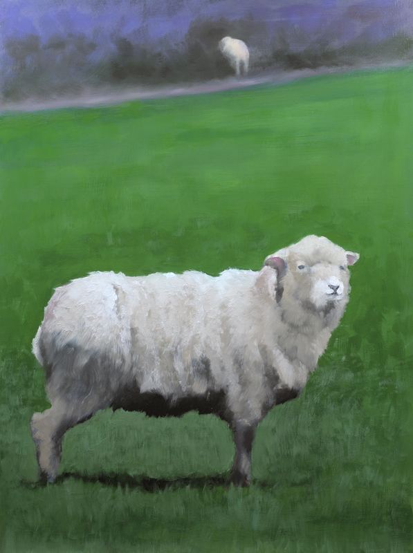 Winter Coat — 16" x 12" · oil